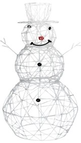 Brilagi - Decorazione natalizia LED da esterno 3,6 W/31/230 V 6500 K 120 cm IP44 pupazzo di neve