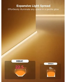 Govee - Neon MATTER LED binario d'angolo 5m RGBIC Wi-Fi