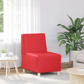 Divano Sedia Rosso 55 Cm İn Similpelle /