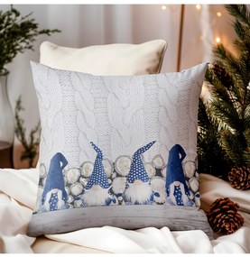 Federa cuscino Gnomi blu 40x40 cm Made in Italy