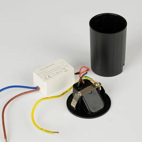 Brilagi - LED lampada da incasso per esterni STAIRDOT LED/2W/230V, nero, IP65, rotonda