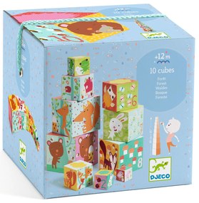 Cubi da sovrapporre - piramide - animali della foresta