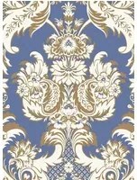 Cole & Son Carta da parati Wyndham - Blue/ Gold