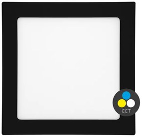 Ecolite LED-WSQ-CCT/25W/CR- Lampada LED da incasso RAFA LED/25W/230V IP44 nero