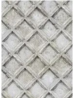 Rebel Walls Carta da parati Small Concrete Trellis - Harsh Grey