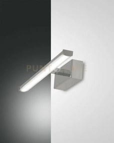 Nala applique cromo l. 30cm a led 3000k - 6w - 700 lm ip44
