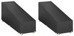 Coperture Sdraio 2pz 12 Occhielli 200x65x35/60 Cm Polietilene /