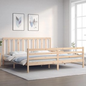 Giroletto Senza Materasso 200x200 Cm İn Legno Massello Di Pino /