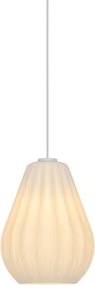 Nordlux - Lampada a sospensione SALLINO con cavo 1xE27/15W/230V Ø 24 cm bianca