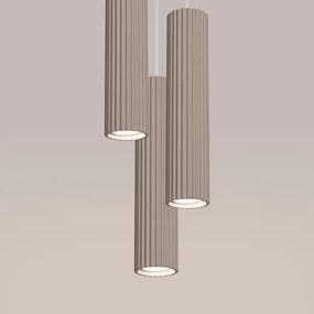 Brilagi - Lampadario a sospensione con filo CRESTO 3xGU10/10W/230V taupe