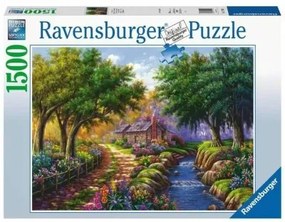 Puzzle Ravensburger 17109 Cottage By The River 1500 Pezzi