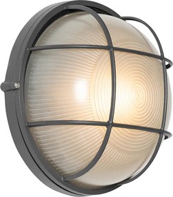 Lampada da parete per esterni industriale grigio scuro IP44 - Hanneke