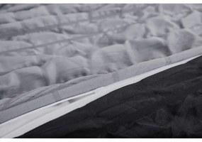 Biancheria da letto nera/grigia in crêpe per letto singolo 140x200 cm Naomi – My House