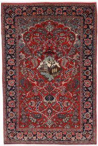 Kashan Tappeto 140 x 200 (Iran) Annodato A Mano