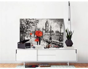 Quadro fai da te  From London With Love  Colore Rosso, Dimensioni e Misure 60x40