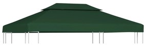 Telo Di Ricambio Per Gazebo 310g/m² Verde 3x4m /