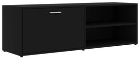 Mobile Porta TV Nero 120x34x37 cm in Legno Multistrato