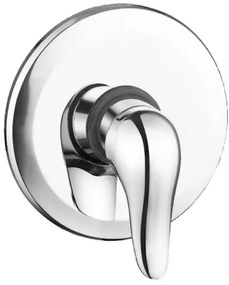 Set doccia incasso cromato tondo Yvette con soffione 20 cm