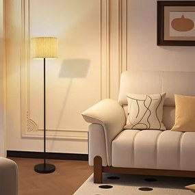 Brilagi - Lampada da terra NORDIC WAVE 1xE27/15W/230V lino/nero