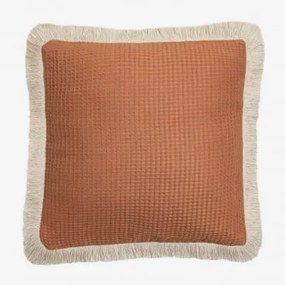 Cuscino quadrato in cotone (45x45 cm) Glenroi Arancione Pesca - Sklum