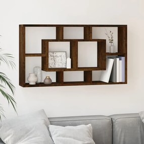 Scaffale A Muro 8 Scomparti Rovere Fumo /