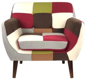 Poltrona in Tessuto Patchwork LEVANTE di Alta qualitŕ