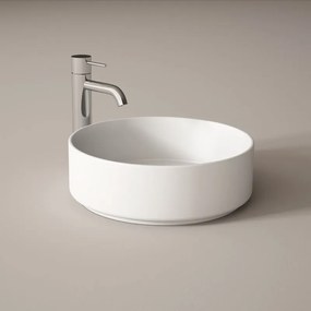 Lavabo da appoggio Colors tondo in ceramica L 37 x P 37 x H 12 cm bianco