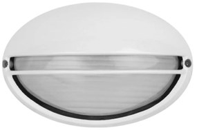 Plafoniera E27 IP54 Bianca 214x142mm mod. Palpebra Colore Bianco
