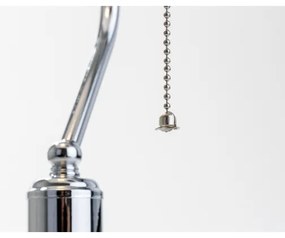 Brilagi - Lampada da tavolo BANK OFFICE 1xE27/60W/230V cromo lucido/bianco