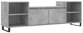 Mobile per tv grigio cemento 160x35x55 cm legno multistrato