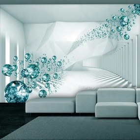 Fotomurale adesivo  Diamond Corridor (Turquoise)  Larghezza x Altezza Home decor 98x70