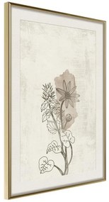 Poster  Life of Plants  Cornice Quadri Cornice d'oro con passe-partout, Larghezza x Altezza Home decor 20x30