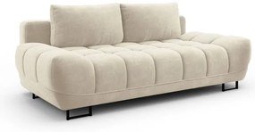 Divano letto a tre posti beige con rivestimento in velluto Cirrus - Windsor &amp; Co Sofas