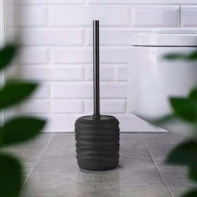 Scopino WC nero opaco in ceramica Illana – Wenko