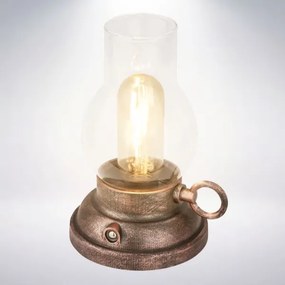 Brilo - Lampada da tavolo LED dimmerabile ricaricabile per esterni KANEA LED/1,5W/5V IP44 1200mAh bronzo