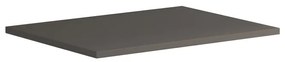 Top per lavabo Niwa L 60 x H 1.8 x P 46 cm laccato opaco grigio carbone truciolare