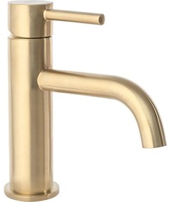 REA-B4527 - Miscelatore per lavabo LUNGO 16,5 cm, oro spazzolato