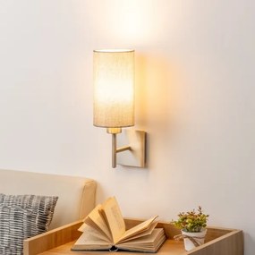 Eglo - Lampada da parete LED TUNJA 1xE27/60W/230V cromo opaco/grigio