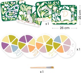 Pittura con tavolozza - natura selvaggia