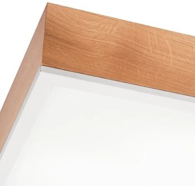 Plafoniera OAK SQUARE 4xE27/15W/230V 48x48 cm quercia/bianco