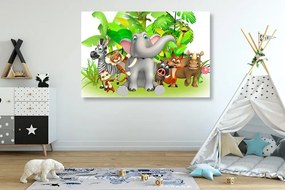 Stampa su tela – Animali della giungla