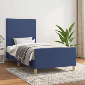 Giroletto Senza Materasso Blu 90x190 Cm İn Tessuto /
