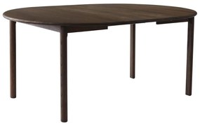 Tavolo da pranzo rotondo pieghevole in rovere marrone scuro ø 120 cm Noor - Hammel Furniture