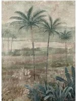 Coordonne Carta da parati panoramica Draa Palms - Sage