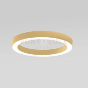 Flor p/g -  plafoniera colore oro a led 3000k 4200lm 60w dimmerabil...