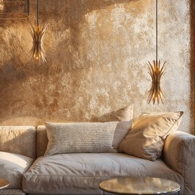 Lampada a sospensione Art Déco oro - Wesley
