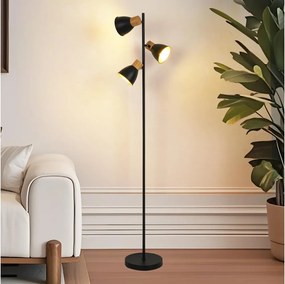 Brilagi - Lampada da terra ODENSE 3xE14/10W/230V legno/nero
