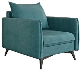 Poltrona in colore petrolio Juli Bis - Ropez