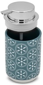 Set accessori bagno 3 pezzi da appoggio in ceramica turchese cobalto Circus