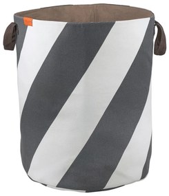 Cesta per il bucato grigia/color crema in tessuto 5 l Diagonal – Mette Ditmer Denmark